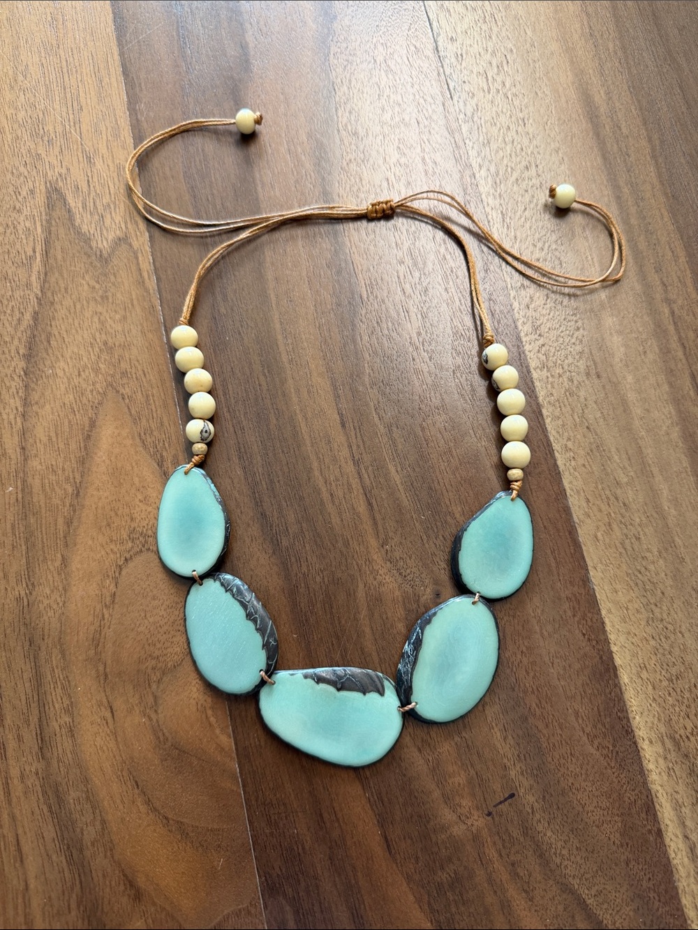 TAGUA Necklace Artisan Handmade Tagua colorful unique statement jewelry nwt 244